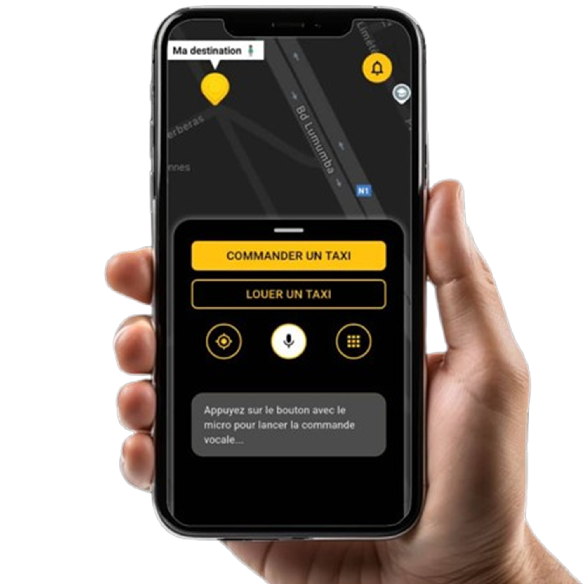 E-Transma Application Mobile - Interface de l'application de transport intelligent